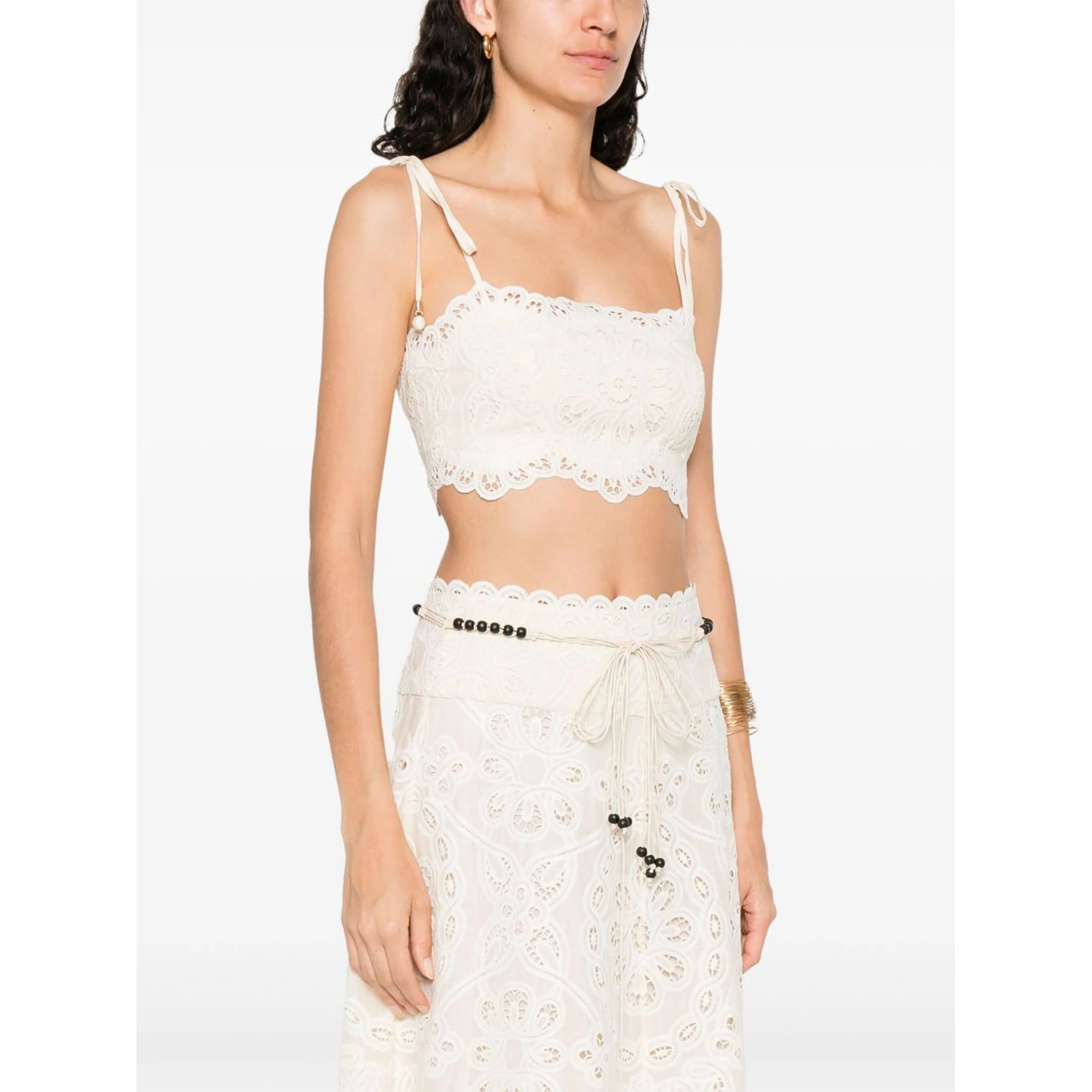 Rhiannon Embroidered Bodice In Neutral