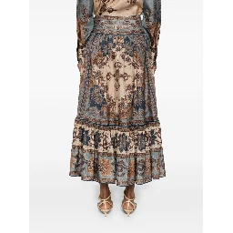 Ascension midi skirt