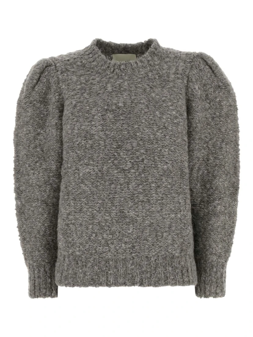 ISABEL MARANT EMMA PUFFED-SLEEVE SWEATER
