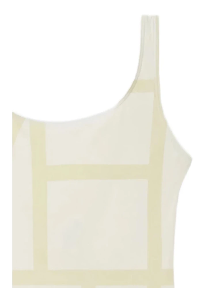 geometric-print swimsuit alternative