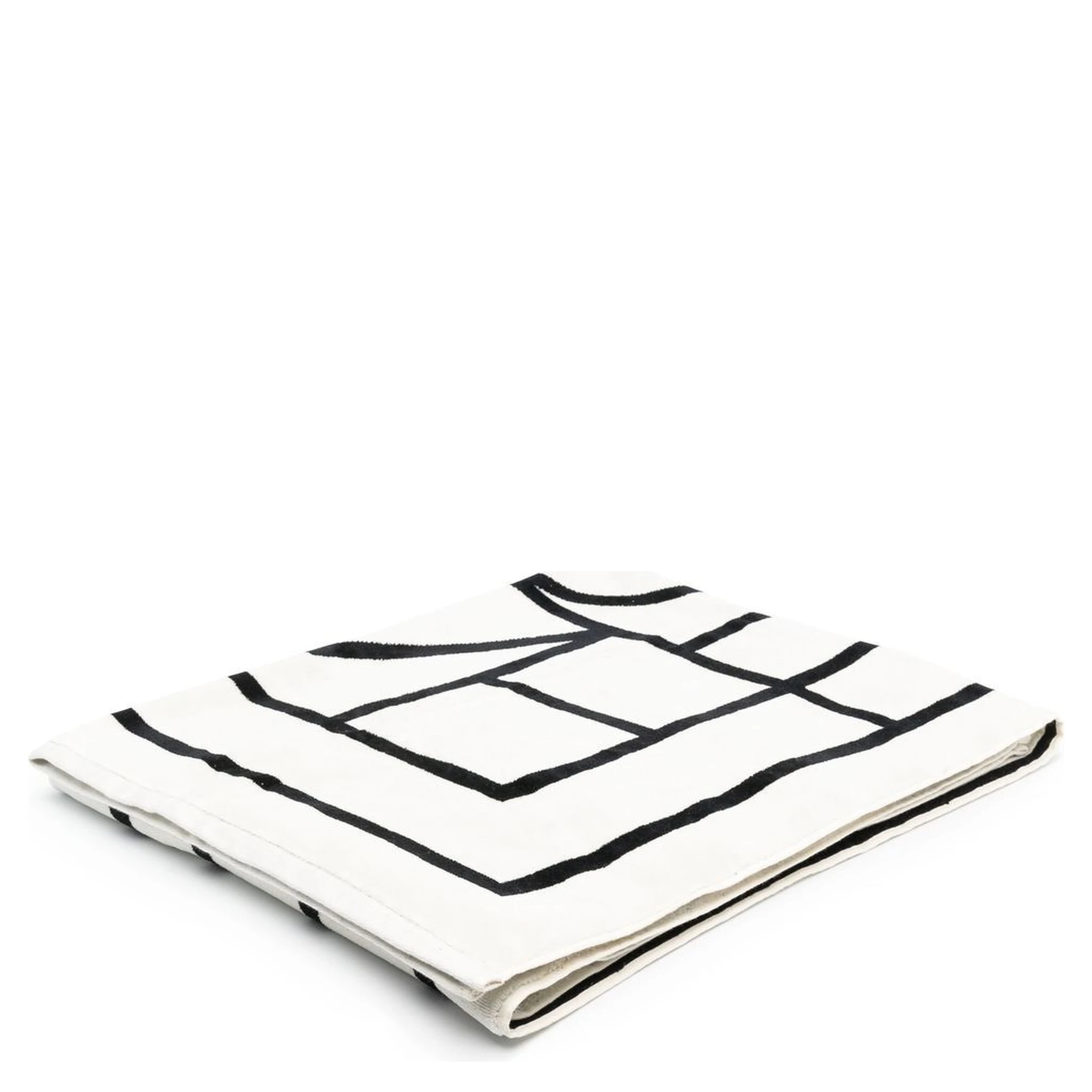 logo-jacquard beach towel