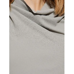 draped cowl-neck top