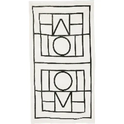 logo-jacquard beach towel