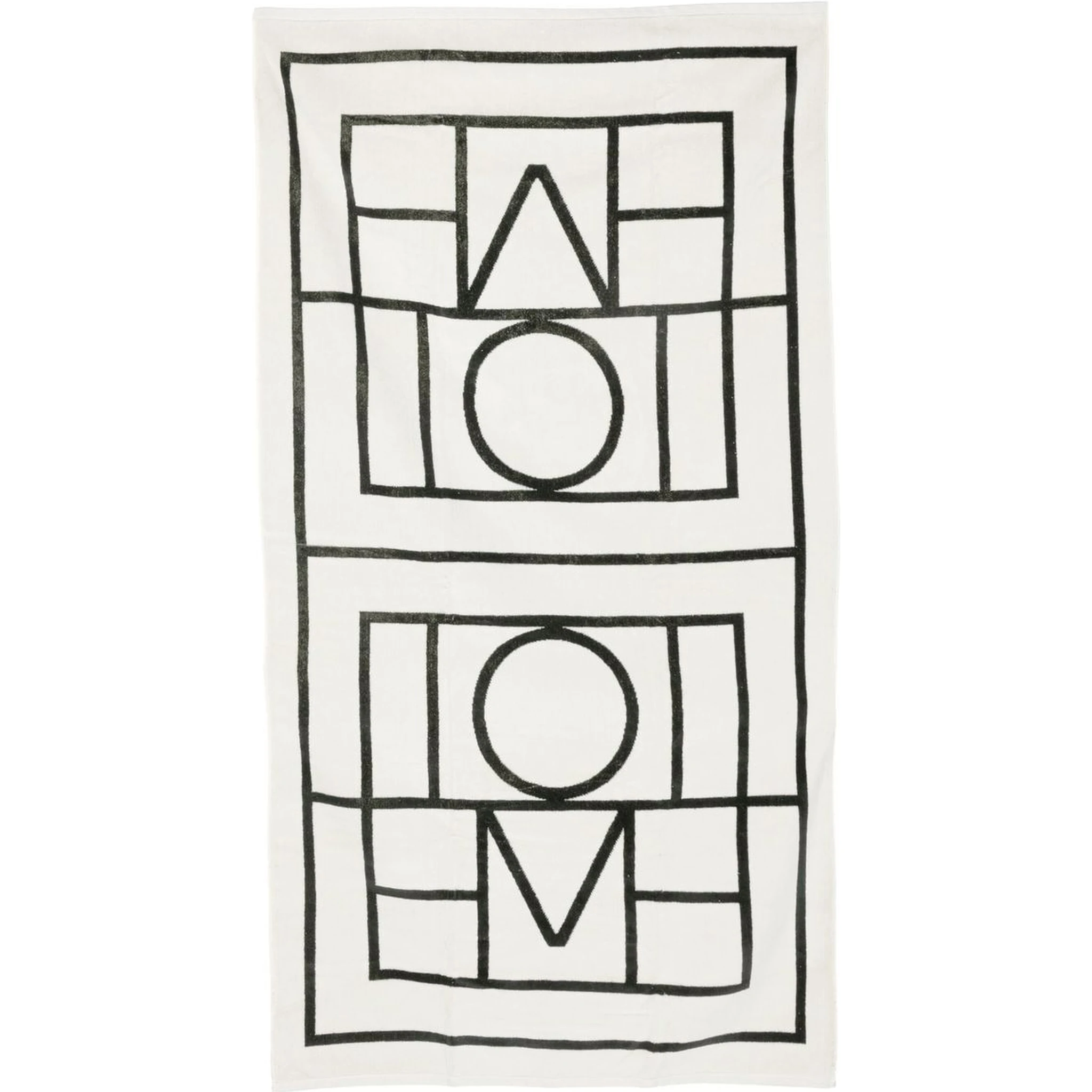 logo-jacquard beach towel