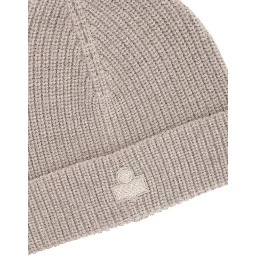 Wool Hat With Logo Patch In Neutral