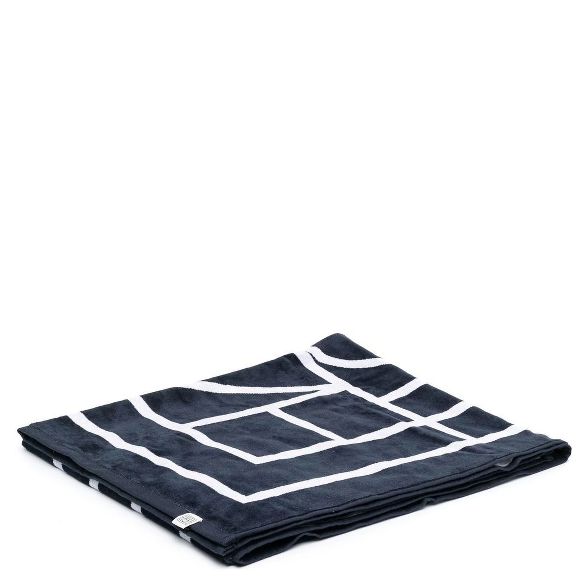 logo-jacquard beach towel