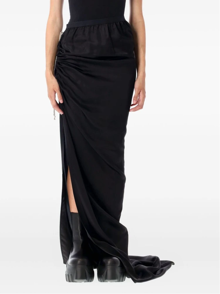 Rick Owens drawstring side-split skirt