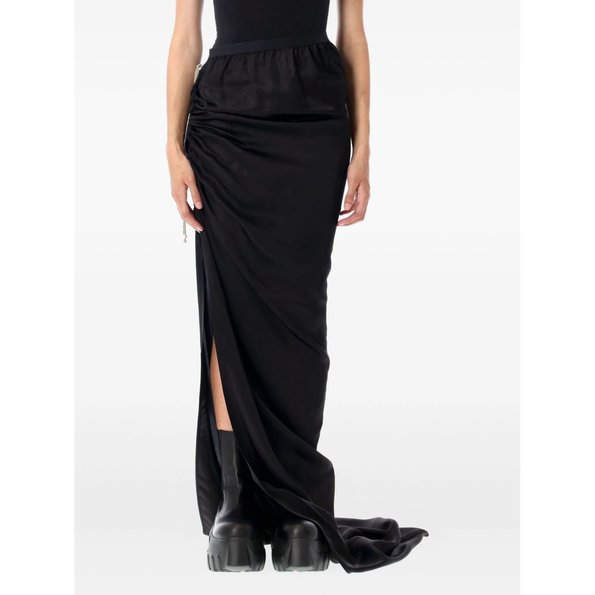 Rick Owens drawstring side-split skirt
