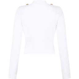 V-neck Cable Knit Cardigan With Gold-tone Buttons