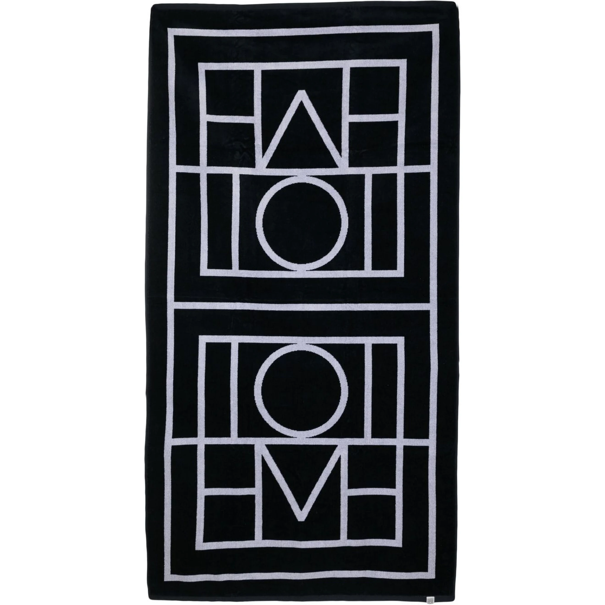 logo-jacquard beach towel