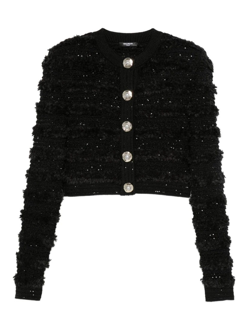sequin-embellished cardigan