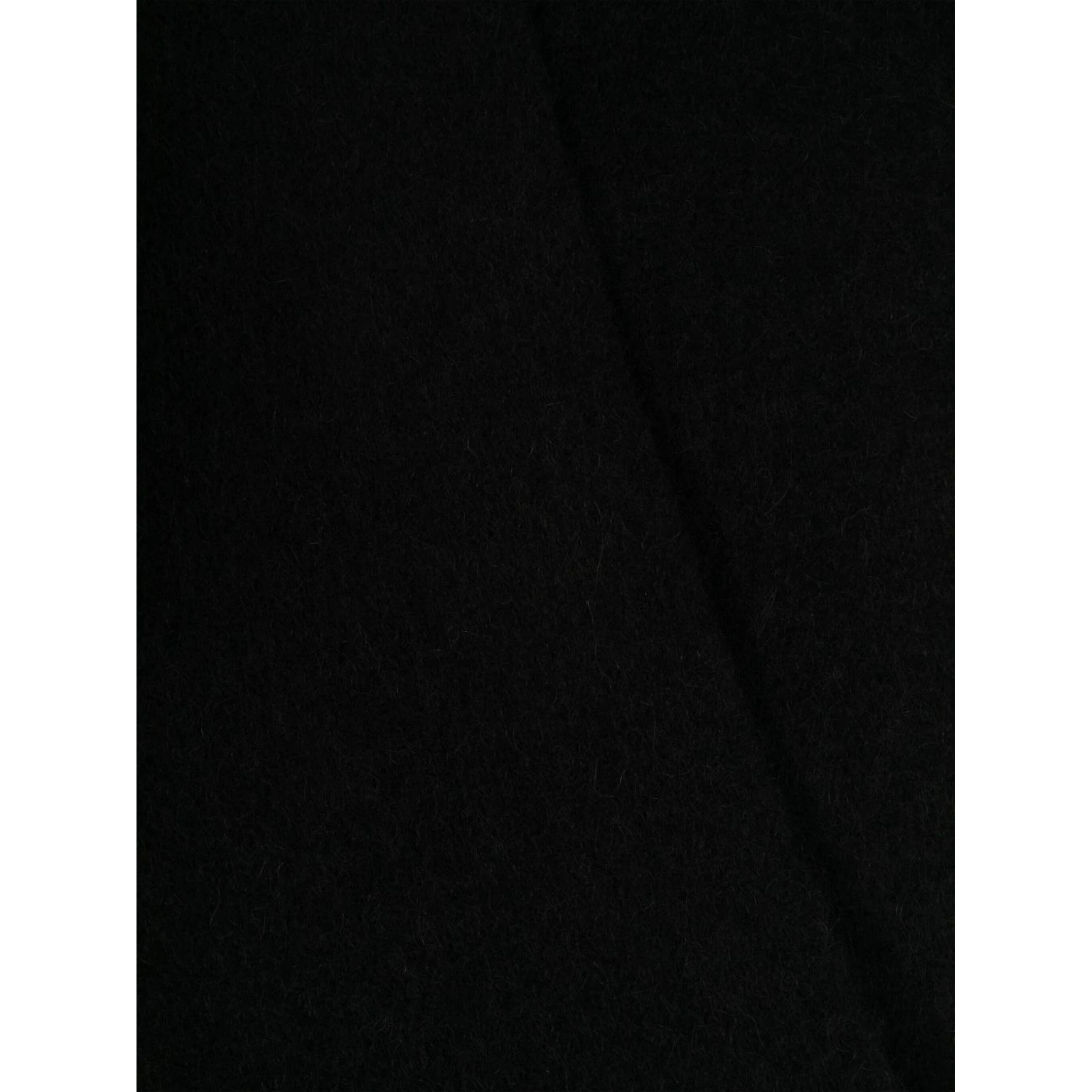 Women Firny Wool Scarf In Black