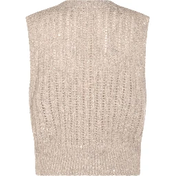 Women Wool Tank Top In Multi