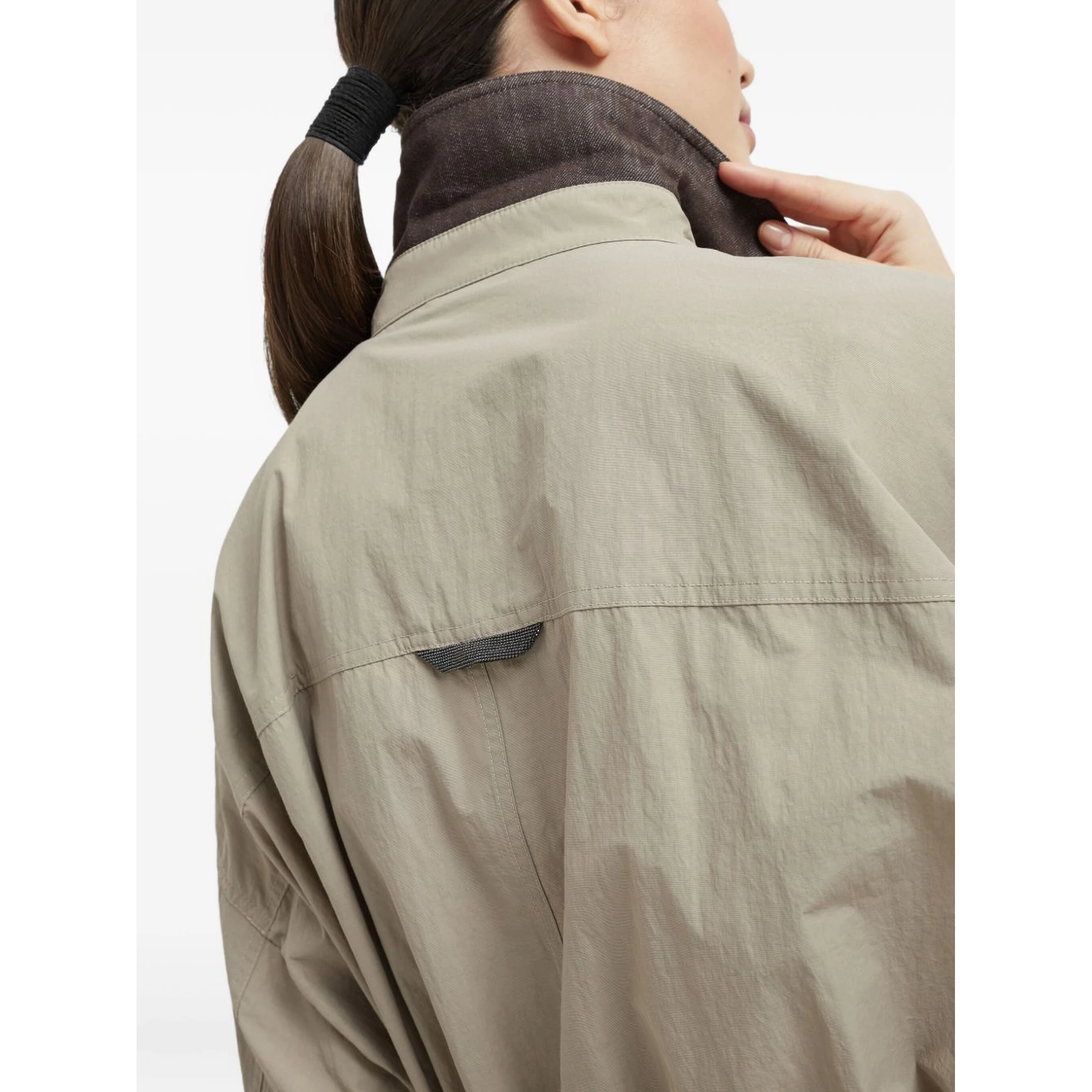 Long Jacket with Belted Waist and Pockets