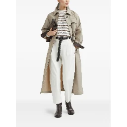 Long Jacket with Belted Waist and Pockets