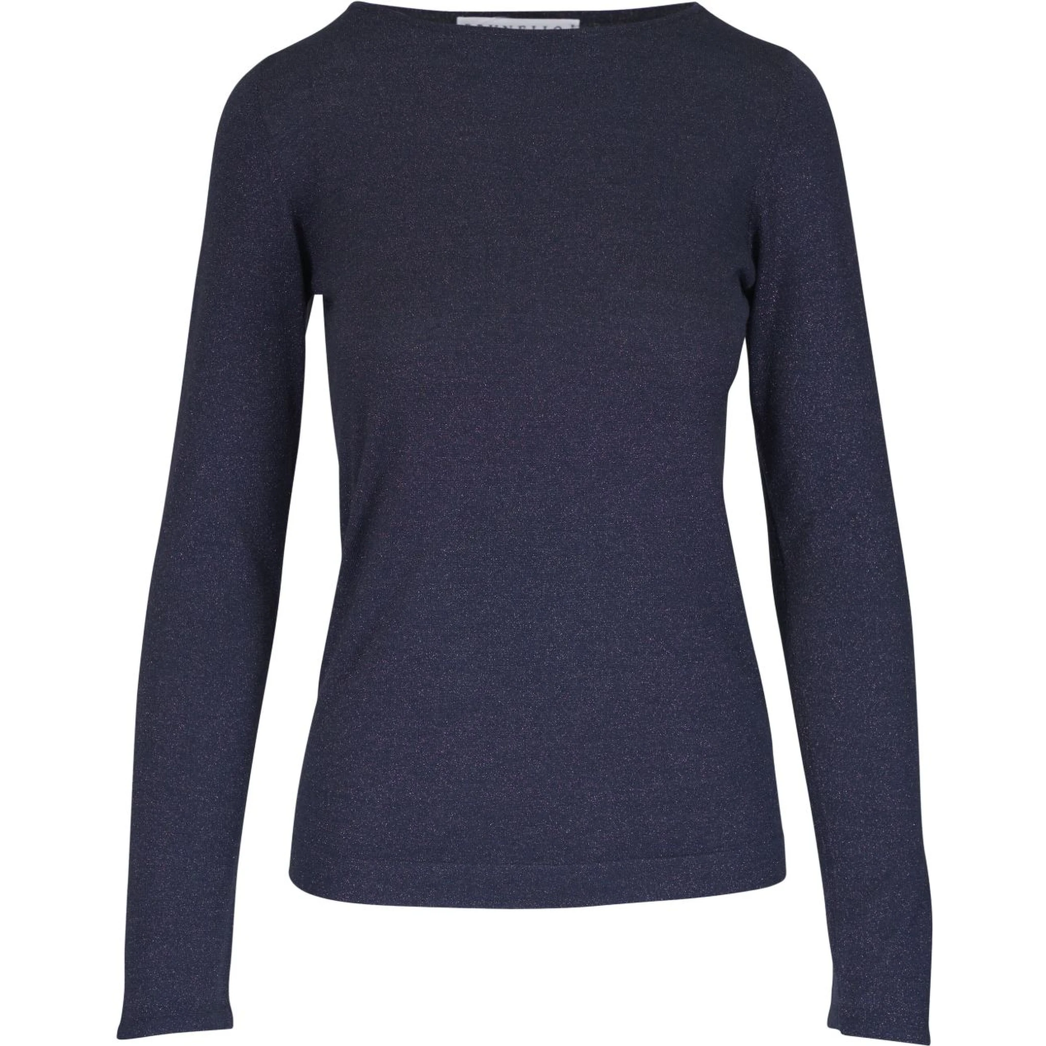 Pullover Aus Lurex In Blau