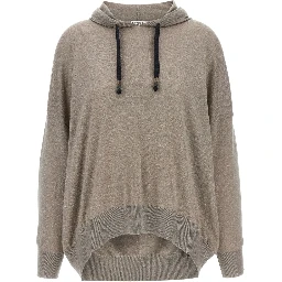 'shimmer' Sweat À Capuche In Gray