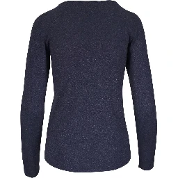 Pullover Aus Lurex In Blau