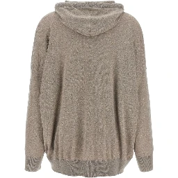 'shimmer' Sweat À Capuche In Gray