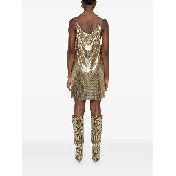 Sequin Embellished Strappy Mini Dress In Gold