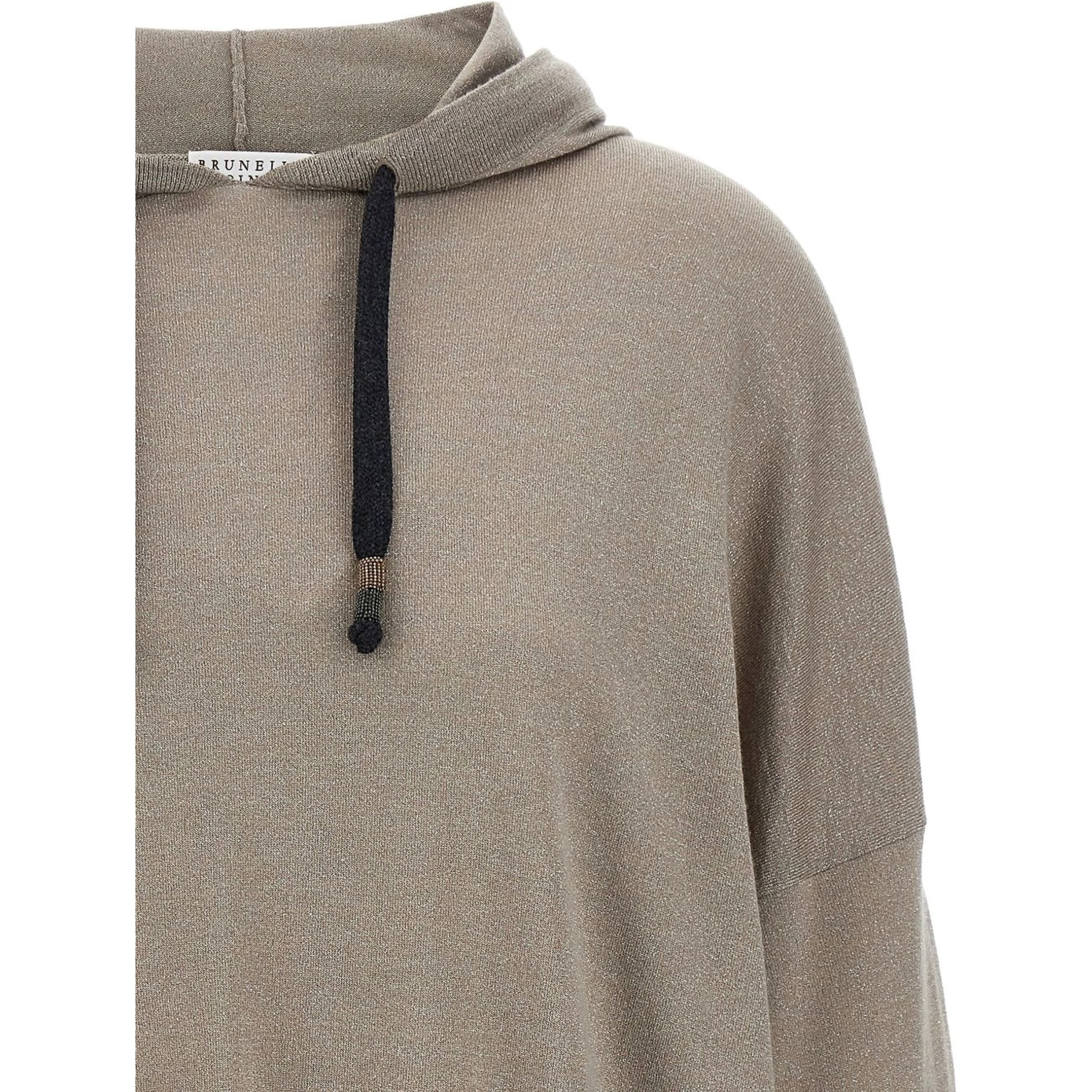 'shimmer' Sweat À Capuche In Gray
