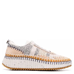 whipstitch-trim sneakers