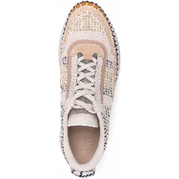whipstitch-trim sneakers