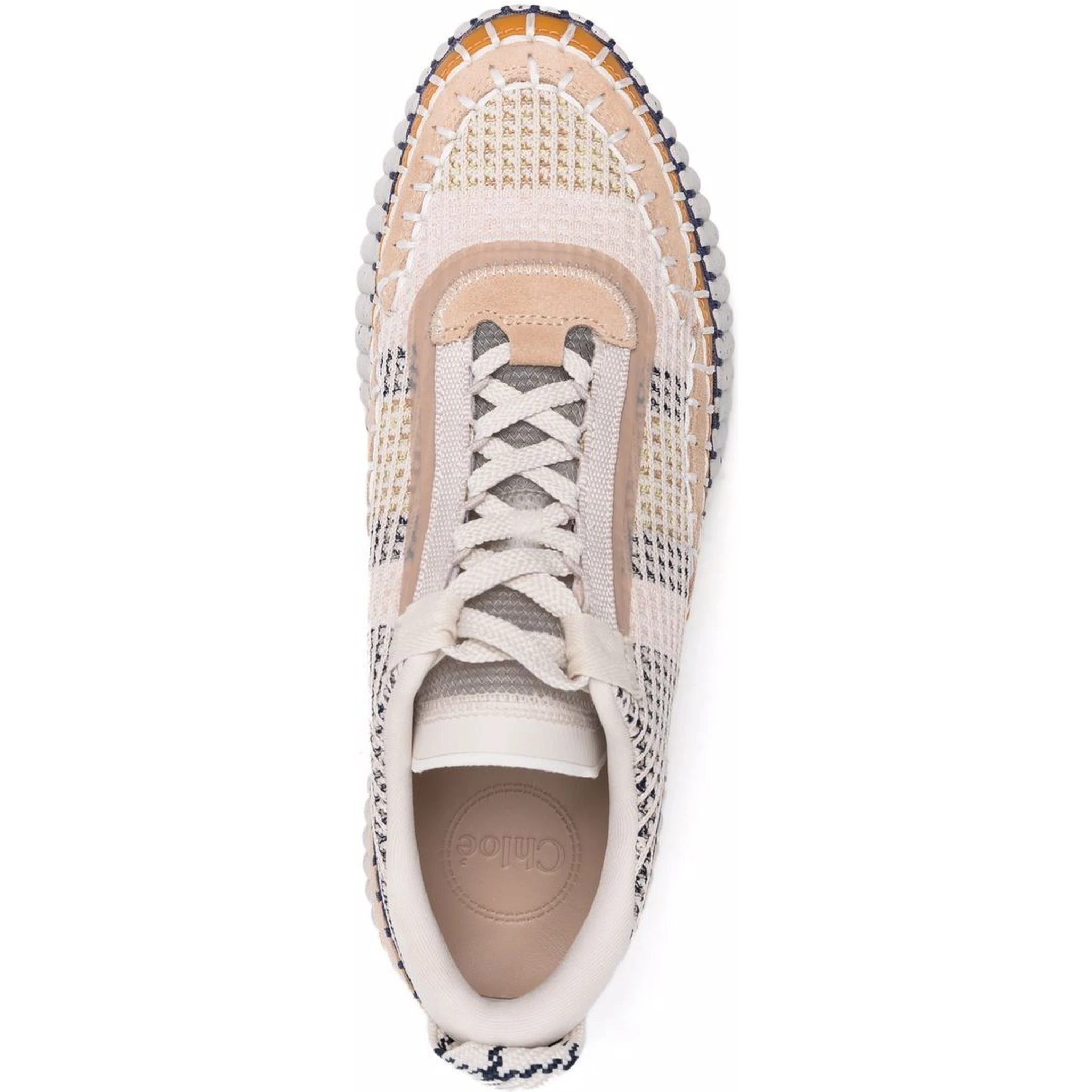 whipstitch-trim sneakers