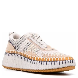 whipstitch-trim sneakers