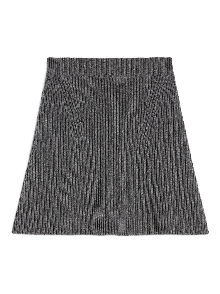 wool mini skirt