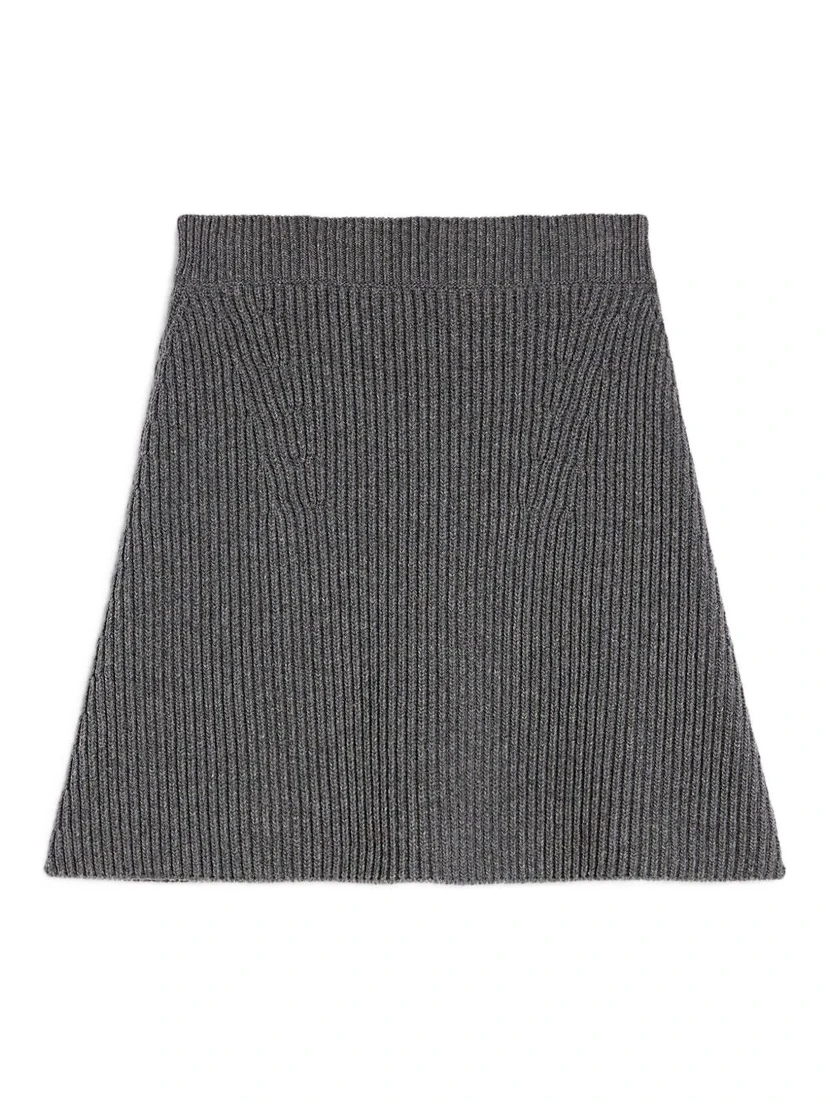 wool mini skirt