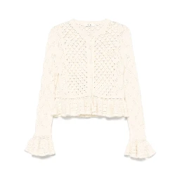 Crochet Cardigan In Cotton Blend