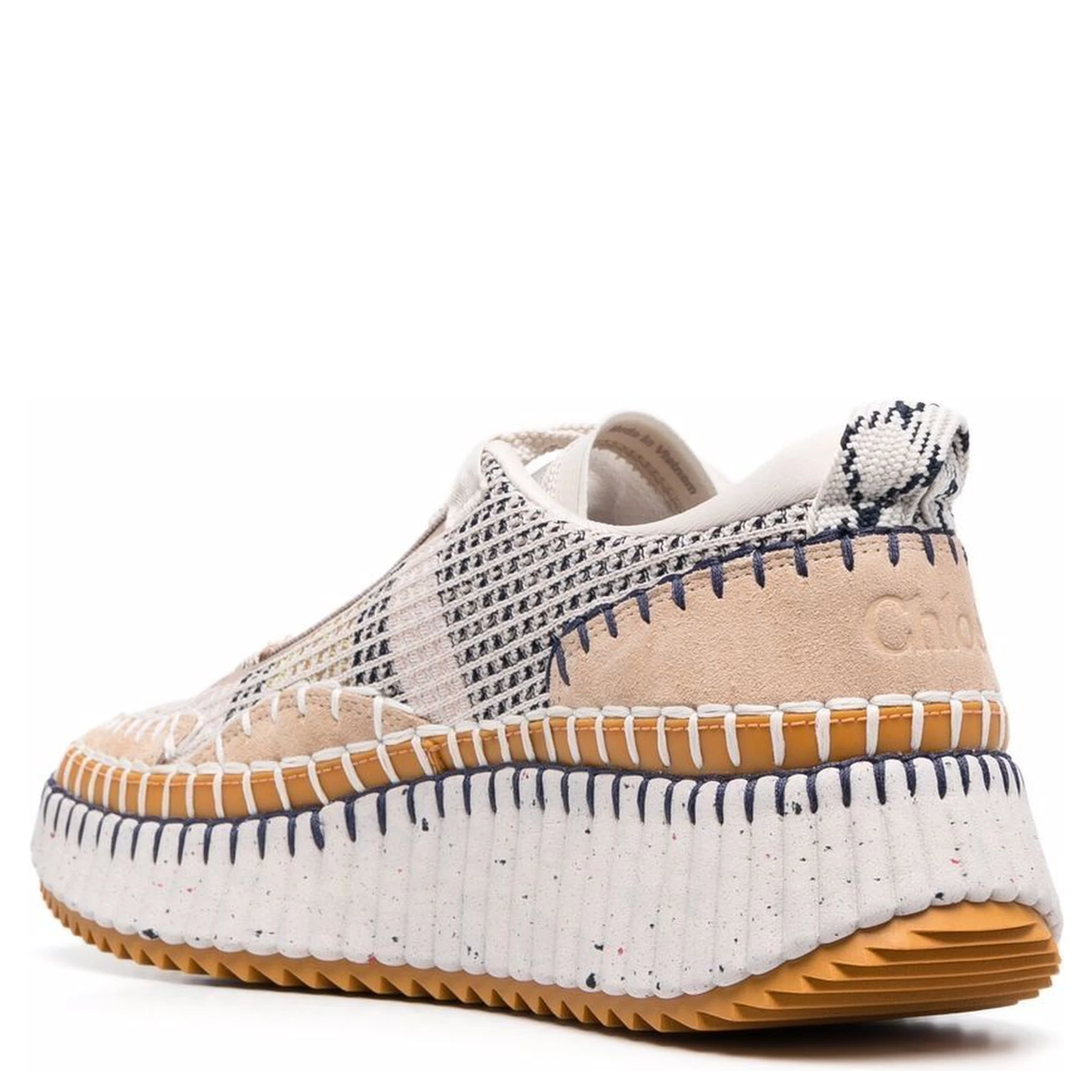 whipstitch-trim sneakers