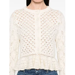 Crochet Cardigan In Cotton Blend