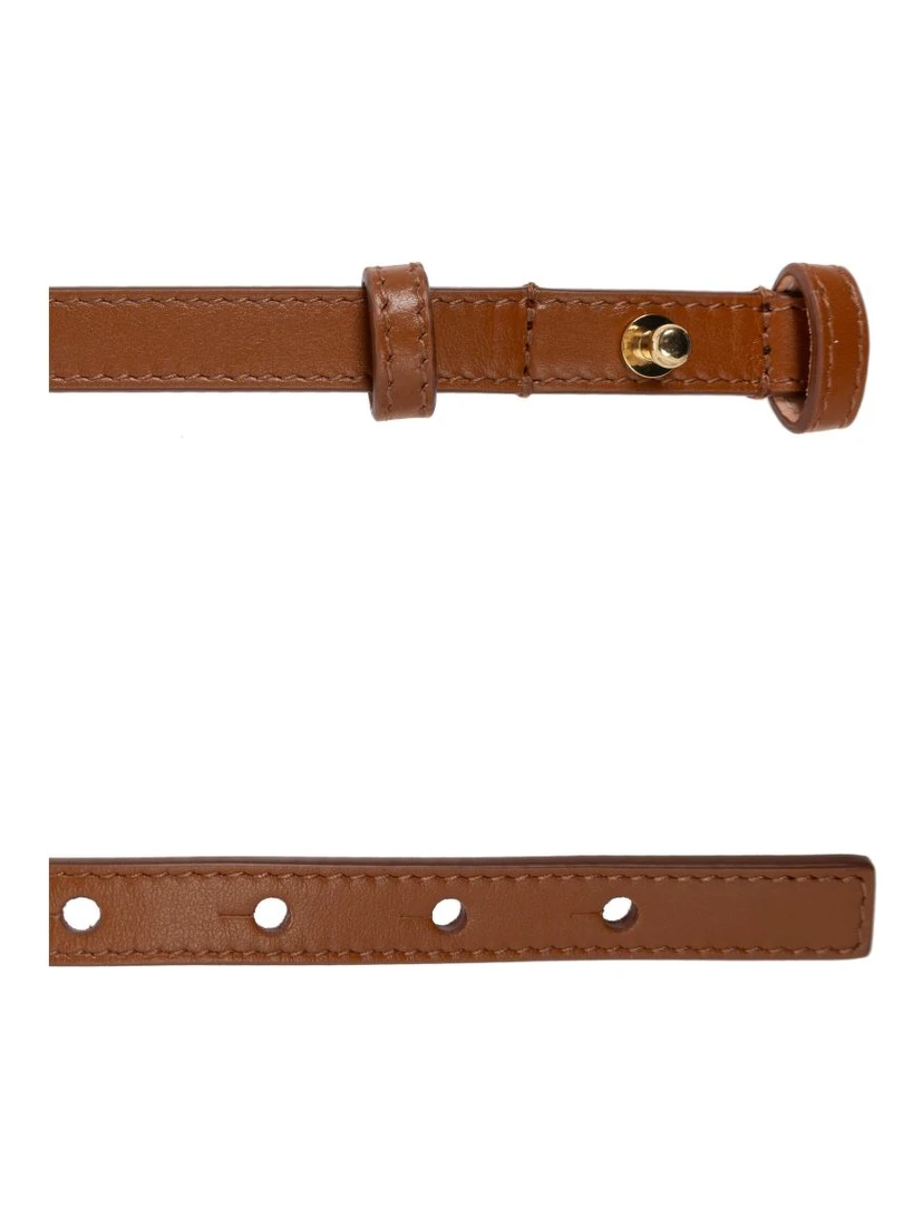 Chloé logo buckle leather belt