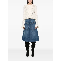 Crochet Cardigan In Cotton Blend