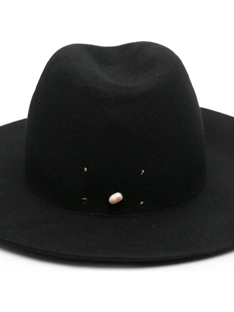 Forte_forte Wool Fedora Hat In Black alternative
