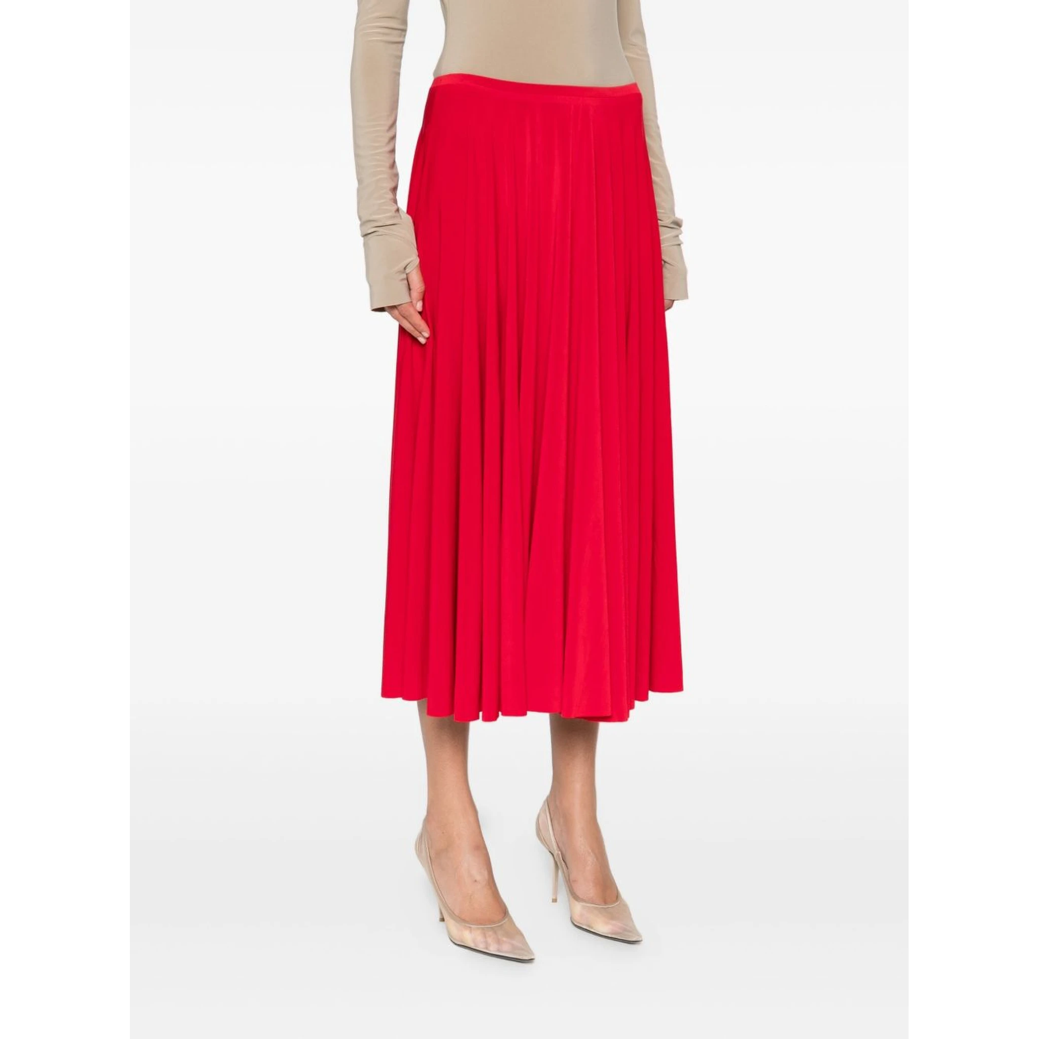 Pleated Midi Skirt