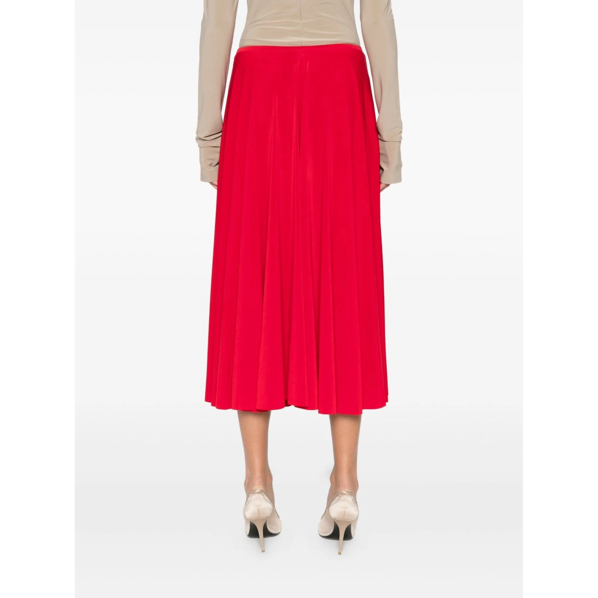 Pleated Midi Skirt