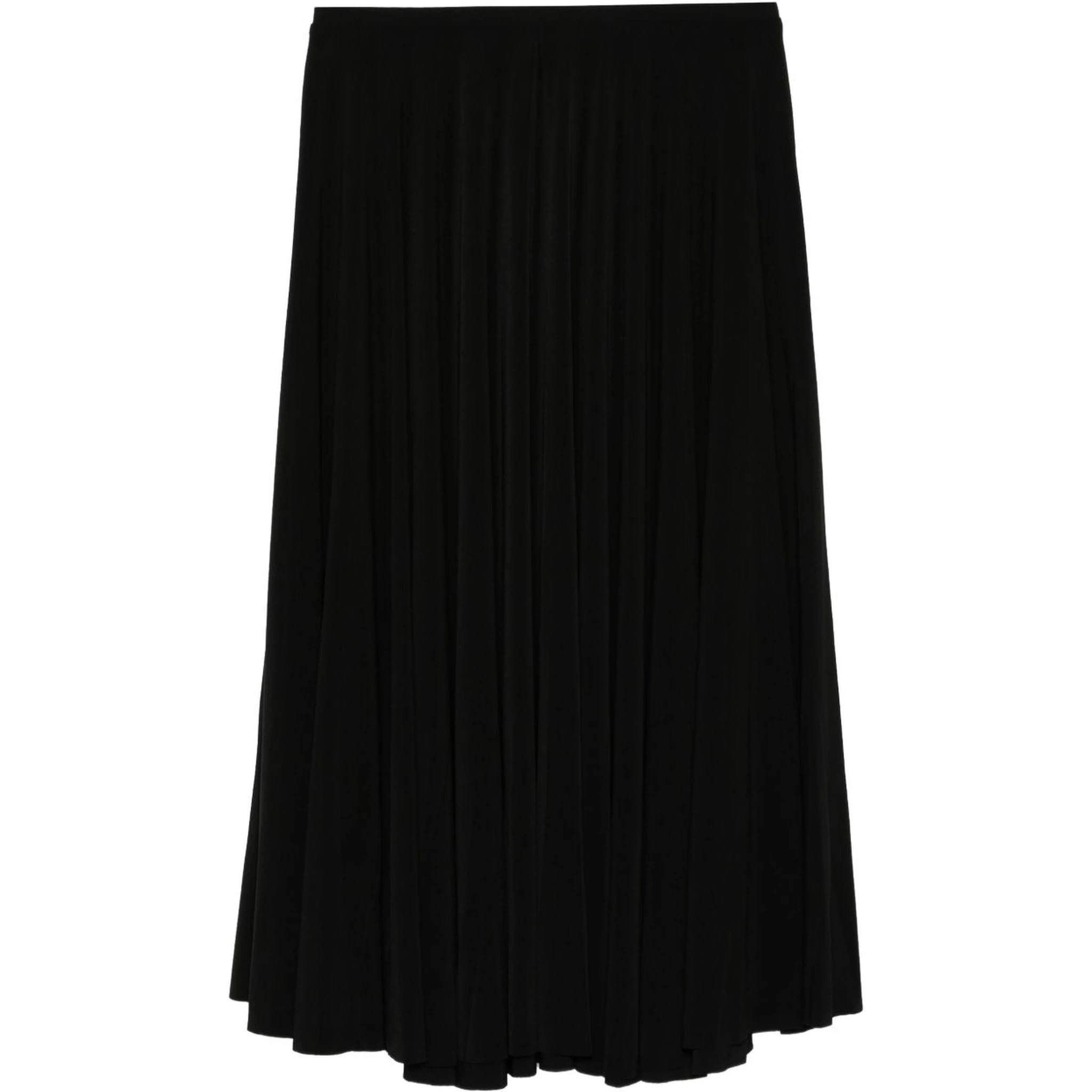 pleated midi skirt