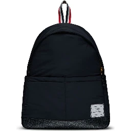 THOM BROWNE LOGO-APPLIQUÉ BACKPACK