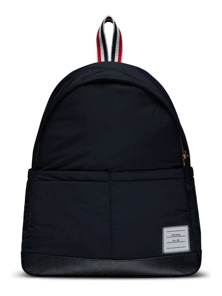 THOM BROWNE LOGO-APPLIQUÉ BACKPACK