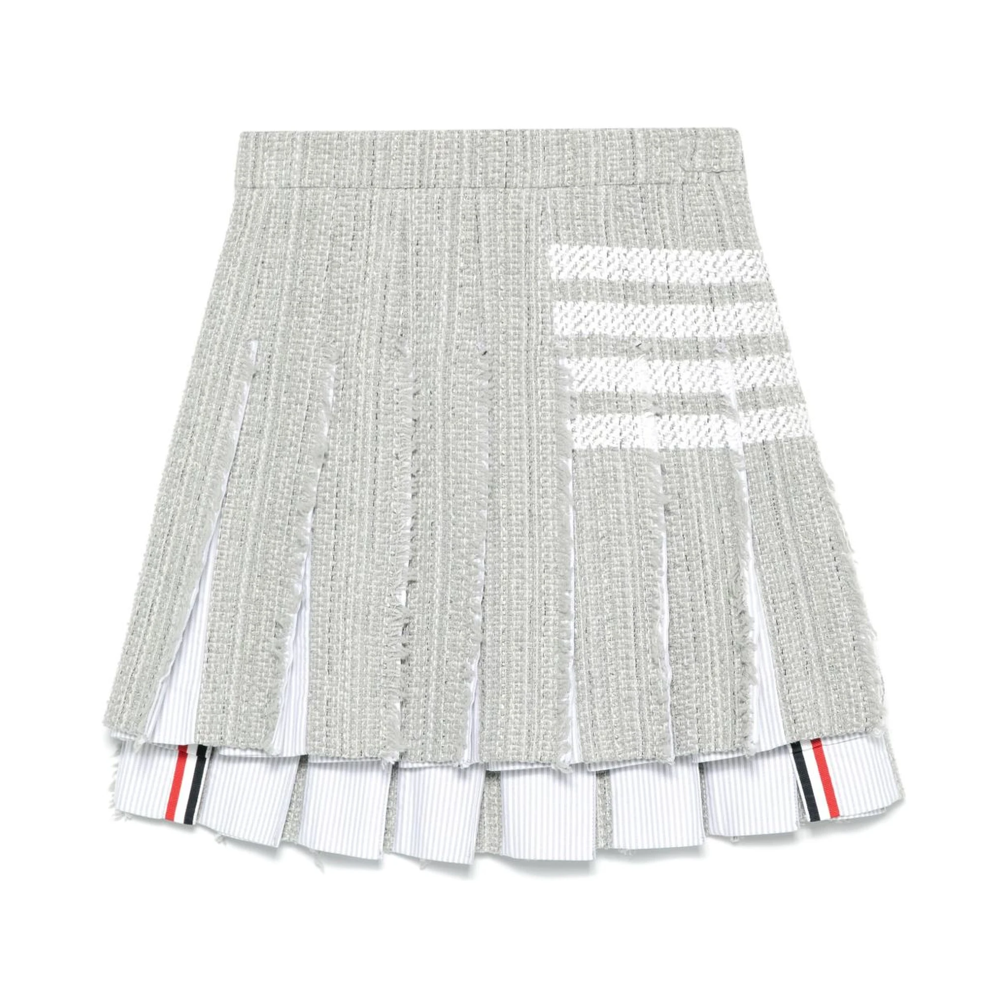 4-Bar tweed mini skirt