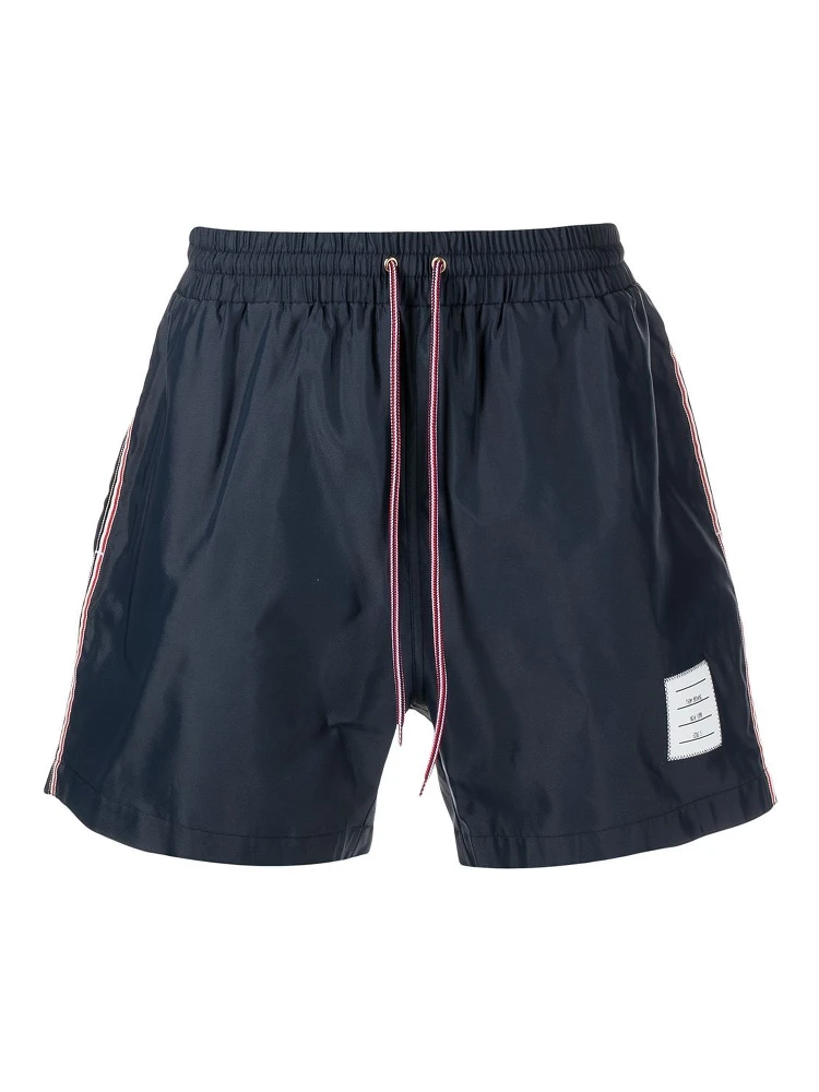 RWB-stripe swim shorts