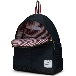 THOM BROWNE LOGO-APPLIQUÉ BACKPACK