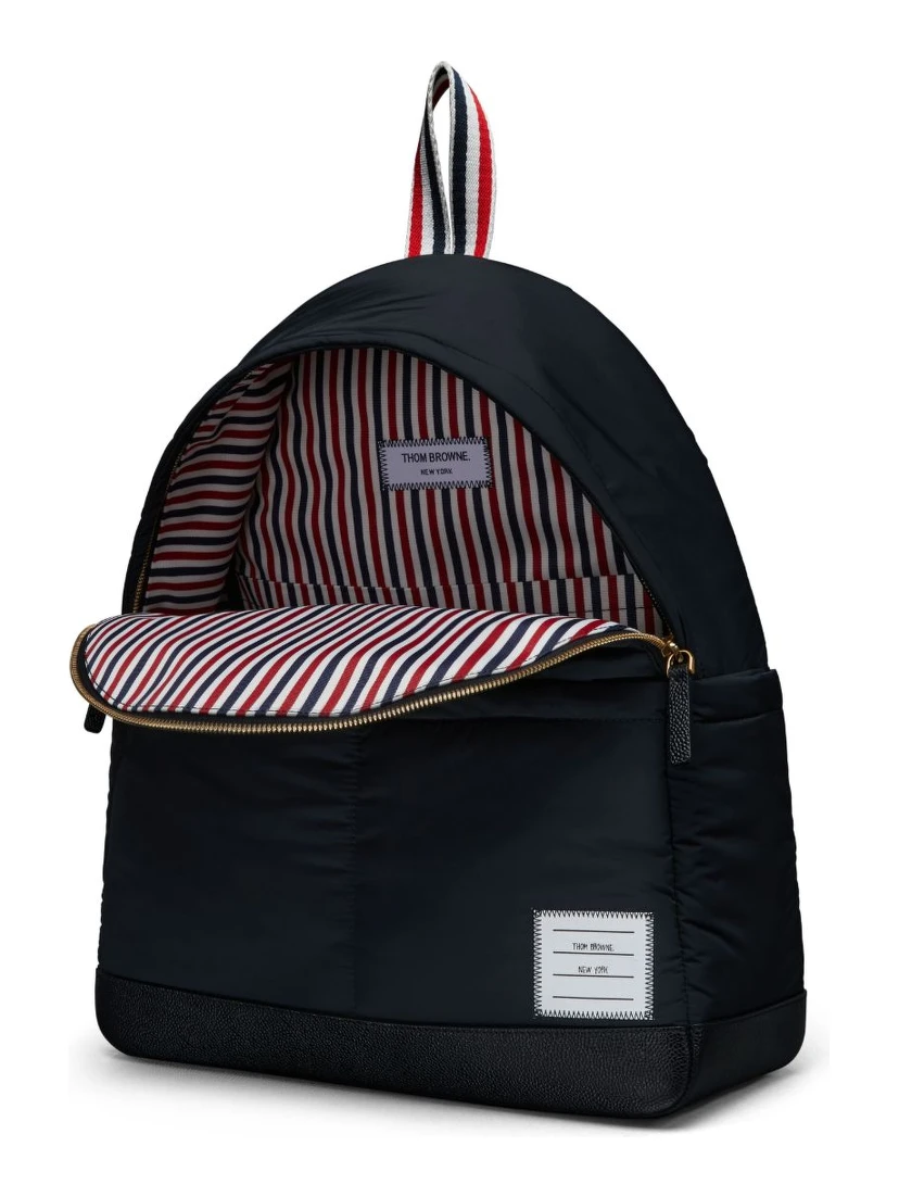THOM BROWNE LOGO-APPLIQUÉ BACKPACK