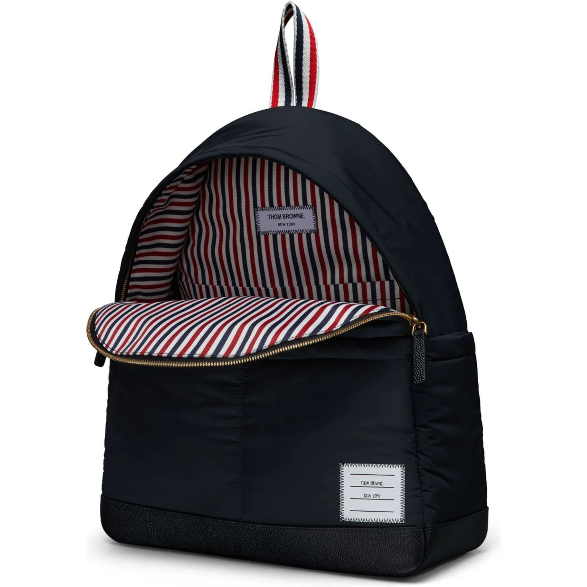 THOM BROWNE LOGO-APPLIQUÉ BACKPACK