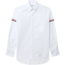 grosgrain-armband Oxford shirt