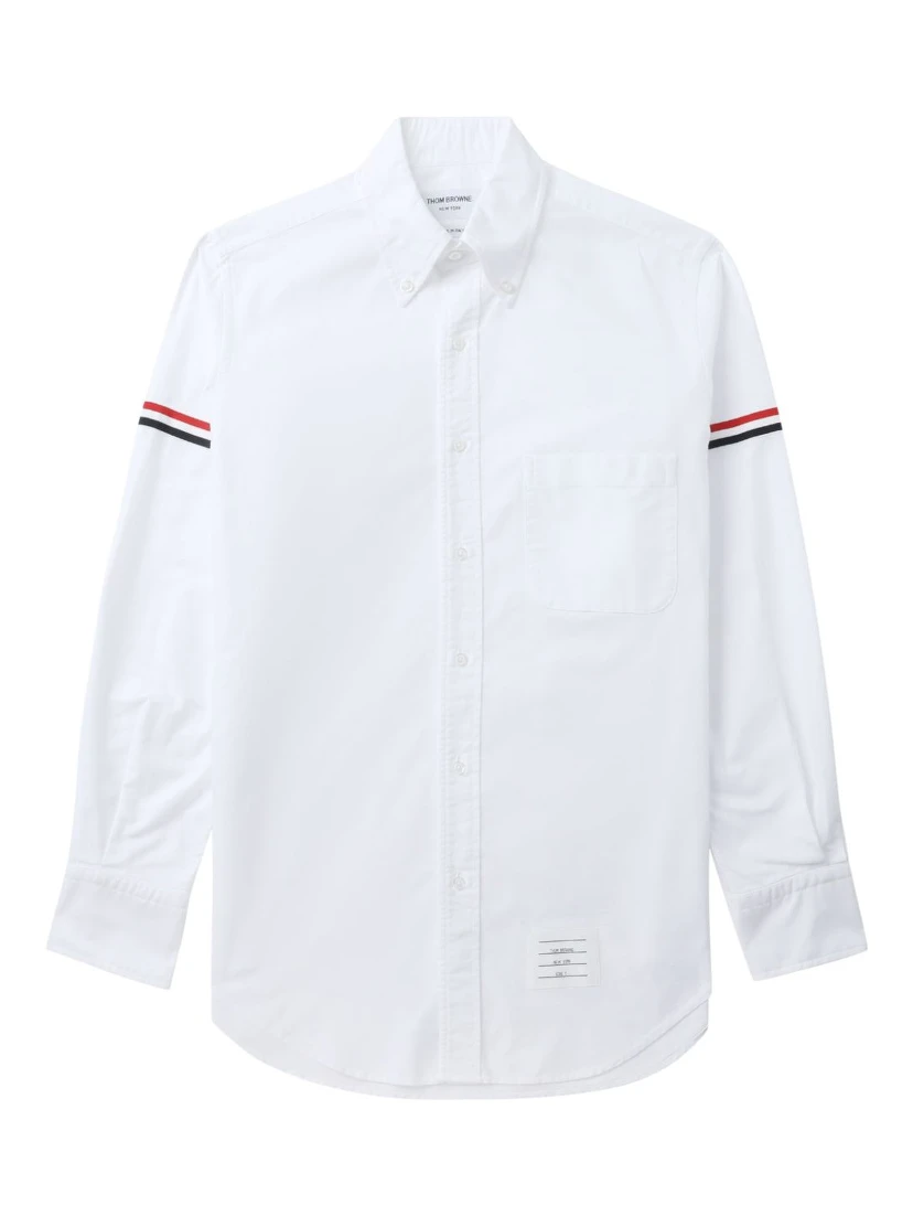 grosgrain-armband Oxford shirt