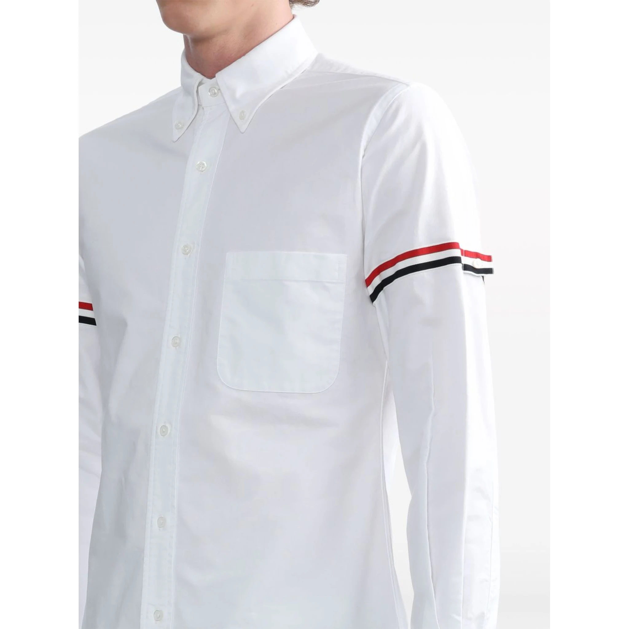 grosgrain-armband Oxford shirt